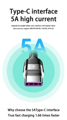 Picture of 66W 5A Fast Charging Type C Cable